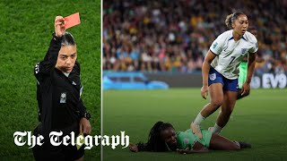 video: England’s Lauren James nearly certain to miss remainder of World Cup after red card