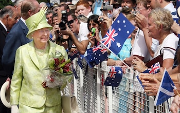 Queen Elizabeth II during a visit to Sydney