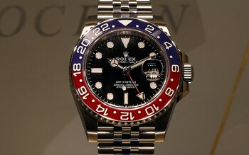 GMT-Master II luxury wristwatch, produced by Rolex