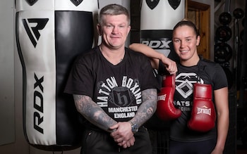 Ricky Hatton and Chloe Watson - Ricky Hatton and his boxing protege Chloe Watson