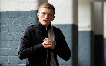 Campbell Hatton, son of Ricky Hatton, during an interview at Pear Mill in Stockport