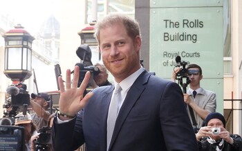 Prince Harry leaves court earlier this month