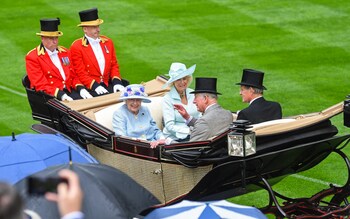 Elizabeth II and the then Prince of Wales the last time a monarch attended every day at Royal Ascot in 2019