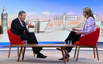 The Labour leader Sir Keir Starmer explains his party's policies on Sunday with Laura Kuenssberg, BBC1's current affairs show